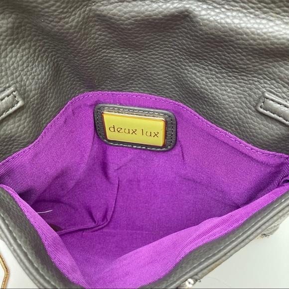 Deux Lux evening bag with strap - Picture 2 of 4